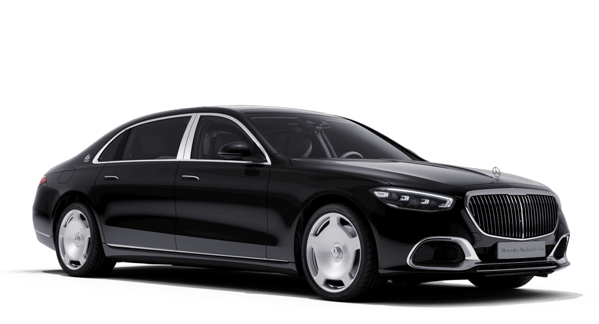 Mercedes Maybach Limousine, Ansicht von vorne rechts.